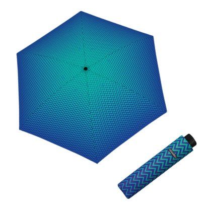 Fiber Havanna Strong Blue dámský skládací deštník  Doppler