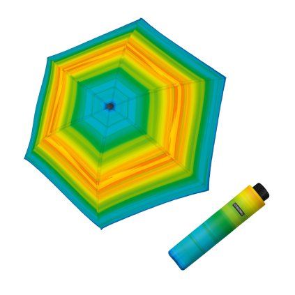 Fiber Havanna Happy Green dámský skládací deštník  Doppler