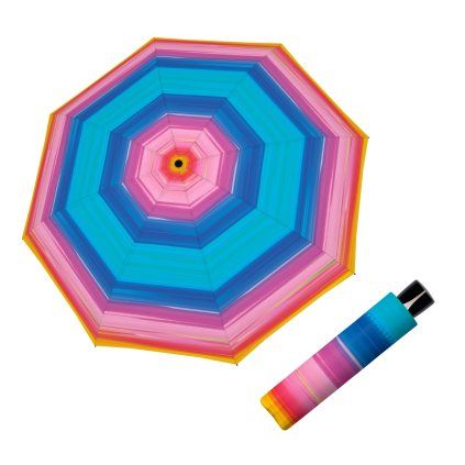 Fiber Mini Happy Pink dámský skládací deštník  Doppler