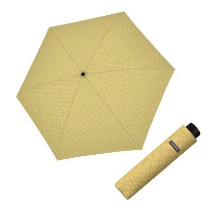 Fiber Havanna Calm Yellow dámský skládací deštník  Doppler