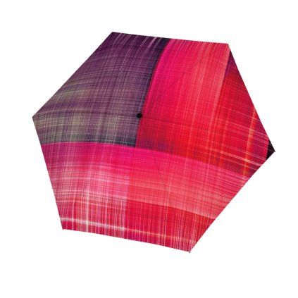 13871 carbonsteel mini slim noble check pink damsky skladaci destnik