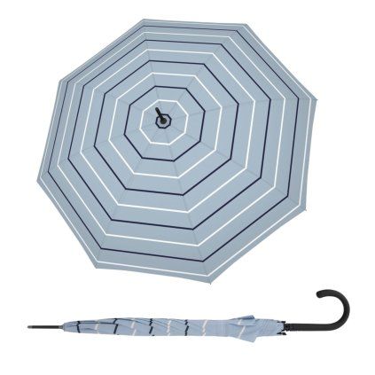 Fiber Flex AC Classy Blue dámský holový vystřelovací deštník  Doppler