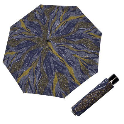 13919 mini fiber whisper blue damsky skladaci destnik