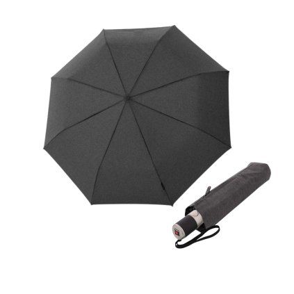 Chrome Matt Duomatic Melange Black - elegantní plně automatický deštník  Knirps
