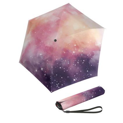 US.050 ultra light slim manual Cosmic - lehký skládací plochý deštník  Knirps