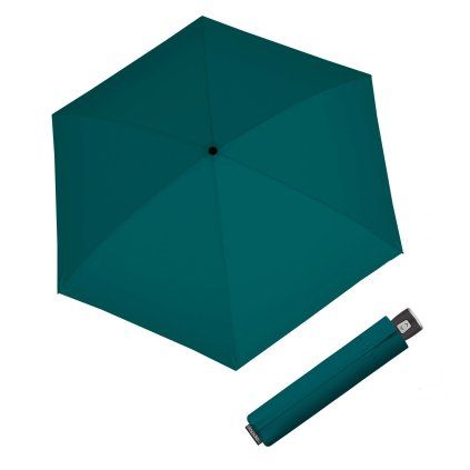 Fiber Magic Compact Teal Petrol - plně automatický deštník
