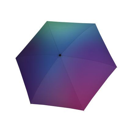 Carbonsteel Mini Slim Fade Northern Lights - dámský skládací deštník