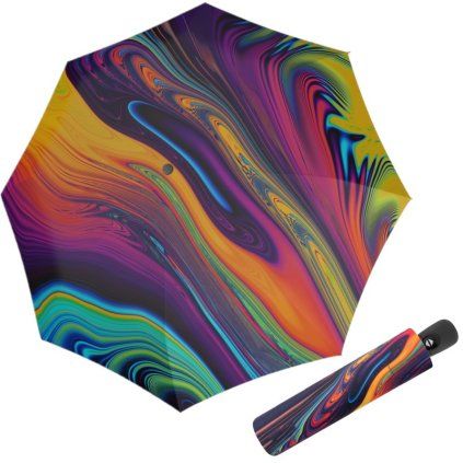 Modern Art Magic Flowing Colors dámský automatický deštník  Doppler