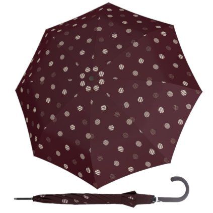 Fiber Flex AC Timeless Red Dots dámský holový vystřelovací deštník  Doppler
