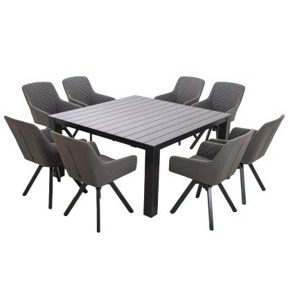 PRATO PARIS LIKA-TEX® zahradní sedací souprava 8+1 šedá  Doppler