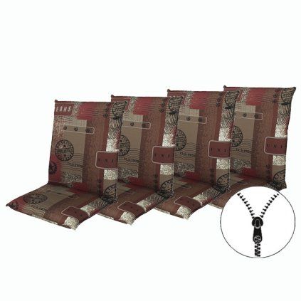 5702 living 2930 set 4 ks polstru na kreslo s nizkym operadlem