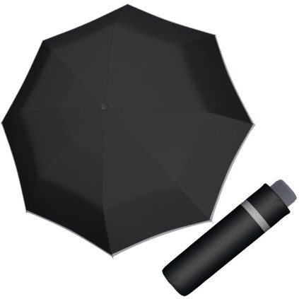 Kids Mini Light Up Black dětský skládací deštník  Doppler