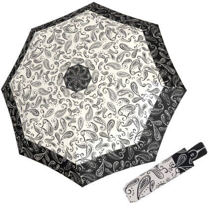 6872 fiber magic black white paisley damsky automaticky destnik