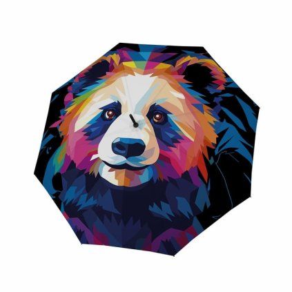 9868 modern art long ac mighty panda damsky holovy vystrelovaci destnik