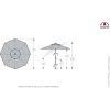 10955 51 windprofi neo 200 cm cervena