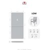 11390 3 living 2097 set 4 ks polstru na kreslo s nizkym operadlem