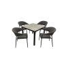 BERGAMO MELIA LIKA-TEX® zahradní sedací souprava 4+1 antracit  Doppler