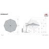 DX 335 cm antracit  Derby