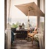 ALU WOOD zahradní slunečník 210 x 140 cm antracit  Doppler
