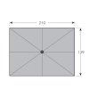 ACTIVE zahradní slunečník 210 x 140 cm šedá  Doppler