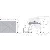 ACTIVE 350 x 260 cm antracit  Doppler