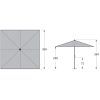 12953 13 alu expert teleskop zahradni slunecnik 350 x 350 cm antracit