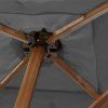 Gastro Magic Junior Alu Wood zahradní slunečník 200 x 200 cm antracit  Doppler