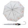 Fiber Long AC Transparent Floral Dreams dámský holový vystřelovací deštník  Doppler