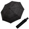 Carbonsteel Magic woven check black grey - pánský plně automatický deštník  Doppler