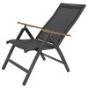 EXPERT antracit Wood Plus - zahradní souprava polohovací 4+1
