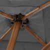 Gastro Magic Junior Alu Wood zahradní slunečník 240 x 240 cm antracit  Doppler
