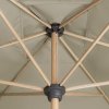 ALU WOOD zahradní slunečník 210 x 140 cm béžová  Doppler