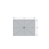 ALU WOOD zahradní slunečník 210 x 140 cm béžová  Doppler