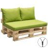 8927 5 polstry na paletove sezeni sedak 2x polstar zelena