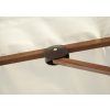 Gastro Magic Junior Alu Wood přírodní zahradní slunečník 200 x 200 cm  Doppler